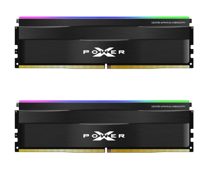 RAM SILICON 32GB (16GBx2) DDR5 5600MHz RAM (หน่วยความจำ) SILICON POWER XPOWER ZENITH GAMING RGB (BLACK) (SP32GXLWU560FDF) ราคา 10,290 บาท*ส่งฟรี