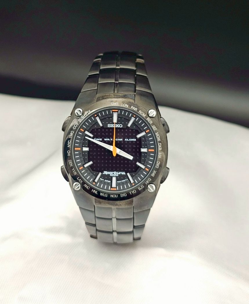 นาฬิกาผู้ชาย Seiko Sportura Japan (2ระบบ Digital) จับเวลา ตั้งปลุก รับประกัน 1ปี ราคา 16,340 บาท*ส่งฟรี