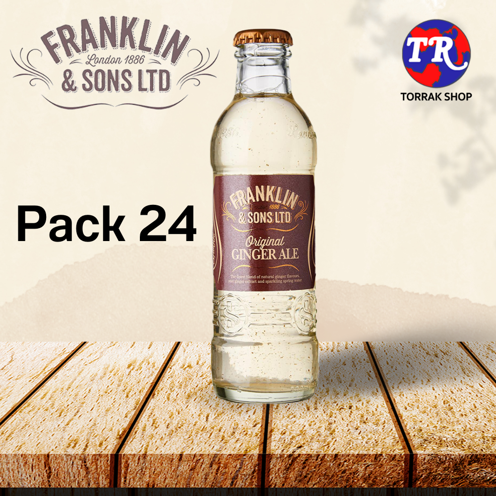 Franklin & Sons Ginger Ale แฟรงคลิน แอนด์ ซันส์ จินเจอร์เอล 200ml แพ็ค 24 ขวด ราคา 1,800 บาท*ส่งฟรี