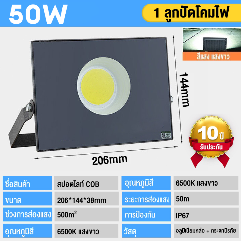 สปอตไลท์ 400W/500W ไฟสนามบาสเก็ตบอล กันน้ำกลางแจ้ง ไฟสี่เหลี่ยม โคมระย้าอาคารสถานที่ก่อสร้าง นำโครงการน้ำท่วมไฟ
