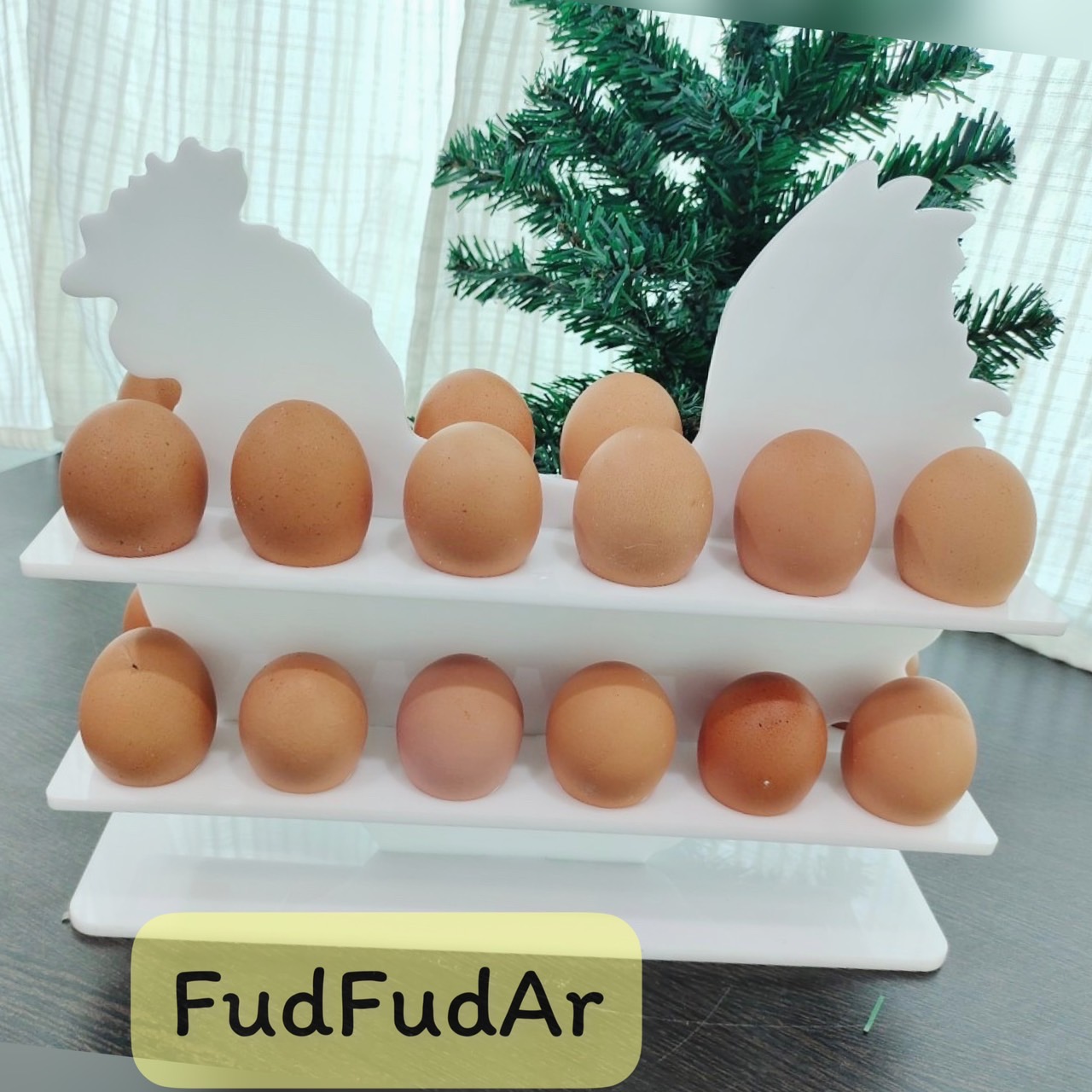 [FudFudAR] ฝุด-ฝุด-อะ ตระกร้าเก็บไข่ _แบบที่ 2_ ถาดเก็บไข่ ถาดเก็บไข่ ทำจากอิคลิค สไตล์มินิมอล กล่องเก็บไข่ ที่เก็บไข่ ถาดใส่ไข่ จุได้ 24ฟอง ราคา 450 บาท*ส่งฟรี