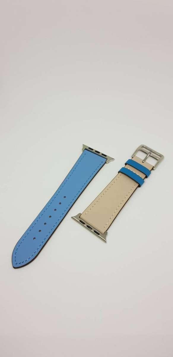 สายนาฬิกา หนังเทียม  ซีรี่ส์ 1/2/3/4 ขนาด 42/44 มม.Leather strap Series 1 / 2 / 3 / 4 Size 42/44 mm. จัดส่งฟรี จากประเทศไทย