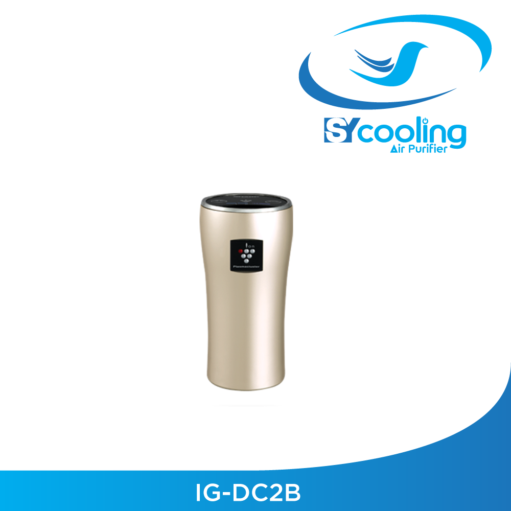Sharp เครื่องฟอกอากาศในรถยนต์ พลาสม่าคลัสเตอร์ รุ่น IG-DC2B-N สีทอง (Champagne Gold)