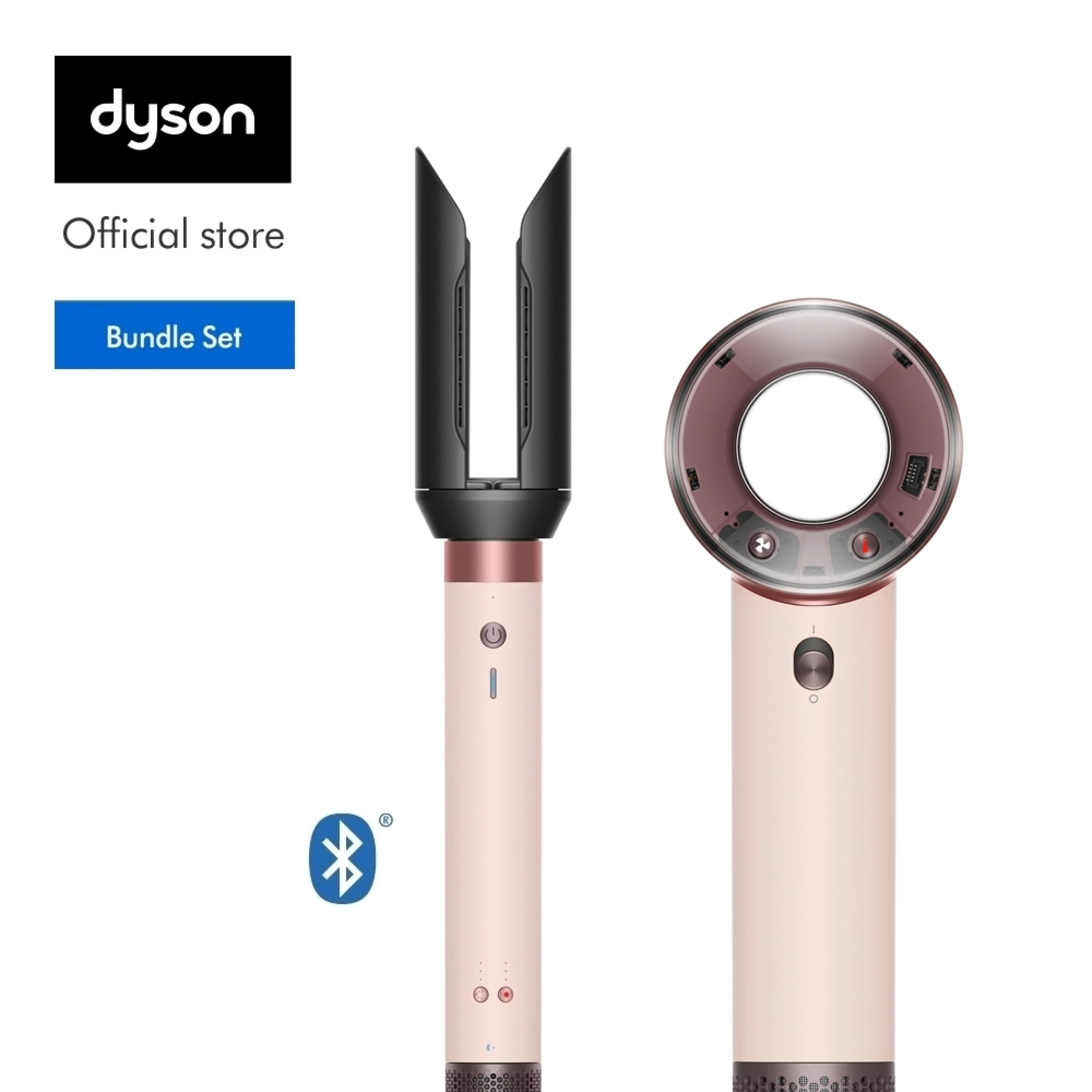 [Bundle Set] Dyson Airwrap Co-Anda2X Multi-Styler and Dryer (Ceramic Pink/Rose Gold) and Dyson Supersonic Travel Hair Dryer Dyson Set