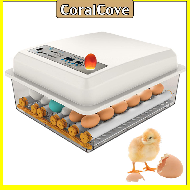 CoralCove ตู้ฟักไข่อัตโนมัติ รุ่น16ฟอง ตู้ฟักไข่ไก่ ตู้ฟักไข่นกกระทา ตู้ฟักไข่ อัตโนมัติ กลับไข่เอง กินไฟน้อย ใช้งานง่าย ราคา 875 บาท*ส่งฟรี