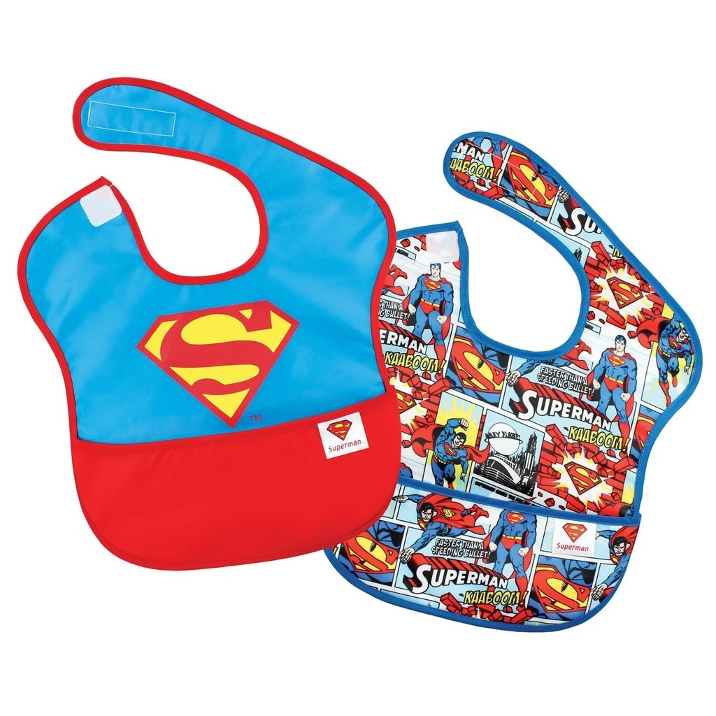Bumkins - ผ้ากันเปื้อน รุ่น Super Bib ลาย Super Hero Collections สำหรับน้องวัย 6 เดือน ถึง 2 ขวบ
