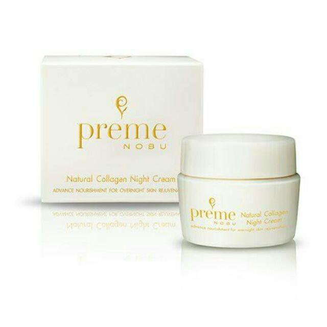 Preme Nobu Natural Collagen Night Cream 30 g พรีม โนบุ เนเชอรัล คอลลาเจน ไนท์ ครีม30 g. 1 กป.