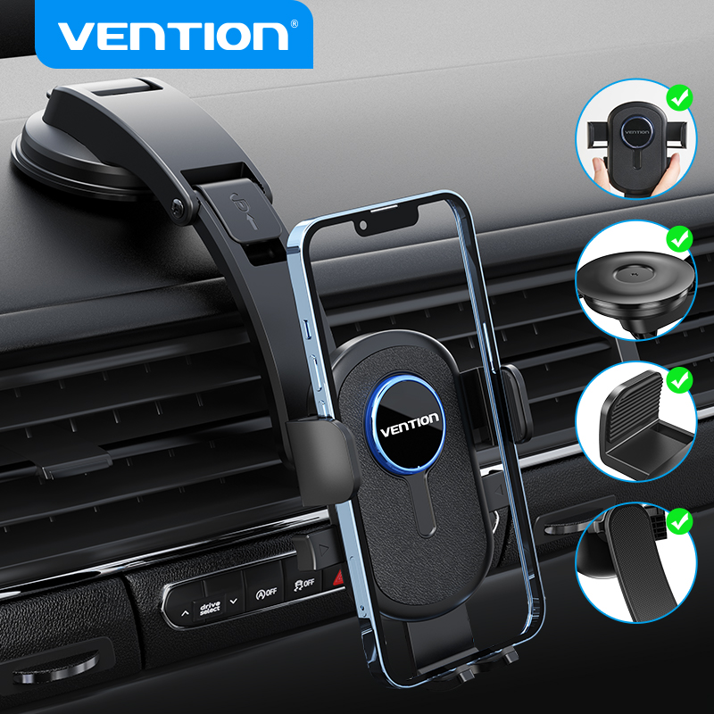 Vention Car phone Holder 4.7-7.2 inches Phone Holder for Cars Dashboard Stand for iPhone 16 Samsung Xiaomi VIVO Huawei 360 Cellphone Holder for Car ราคา 219 บาท*ส่งฟรี