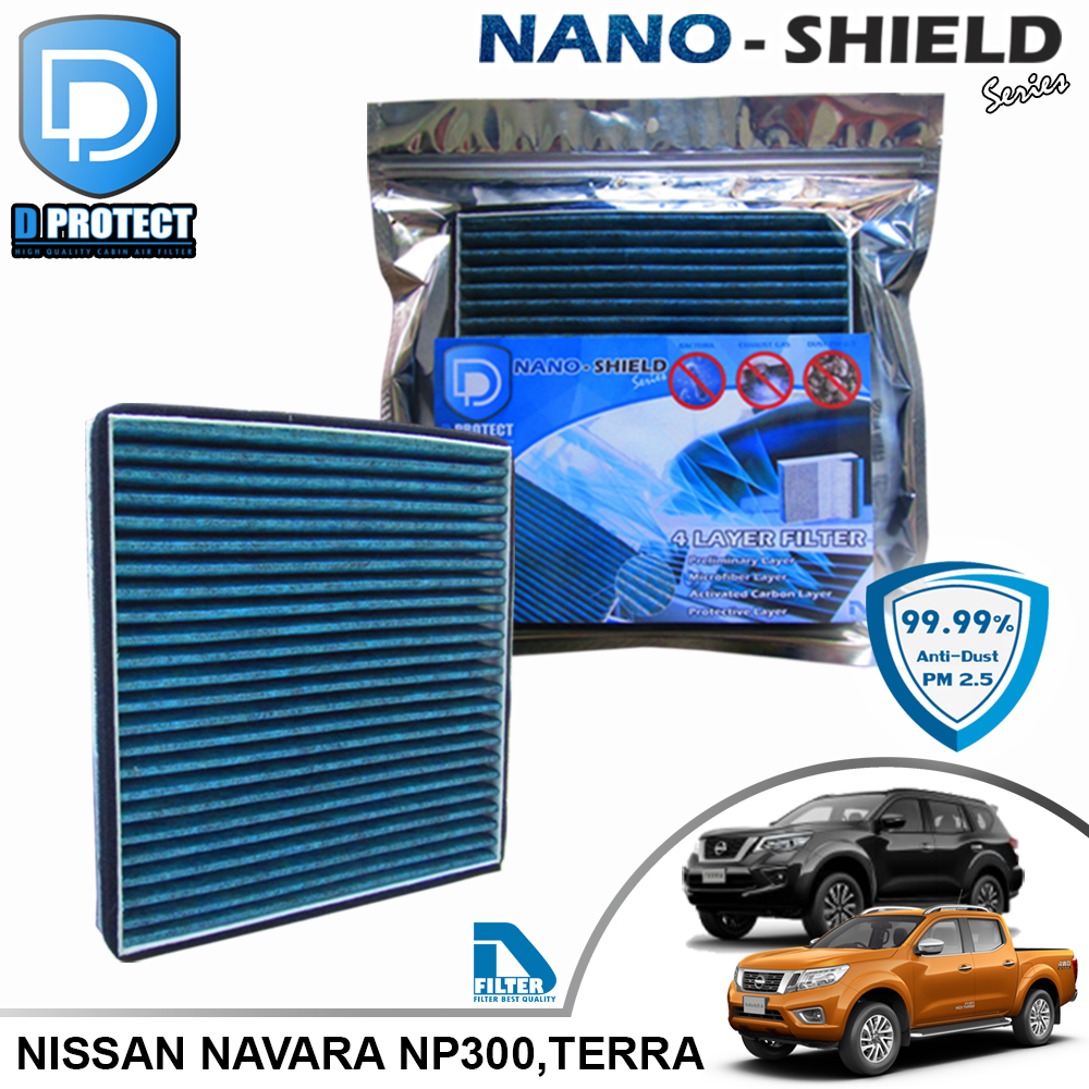Cabin Air Filter For Nissan Navara NP300,Terra Nano formula (D Protect Filter Nano-Shield Series) By D Filter ราคา 309 บาท*ส่งฟรี