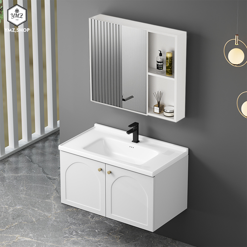 ตู้ห้องน้ําพรีเมี่ยมสไตล์ฝรั่งเศส ตู้ห้องน้ําอลูมิเนียม ตู้อ่างล้างหน้า อ่างเซรามิก ตู้อ่างล้างจาน ตู้กระจกห้องน้ํา ตู้กระจกอัจฉริยะในห้องน้ํา ราคา 1,126 บาท*ส่งฟรี