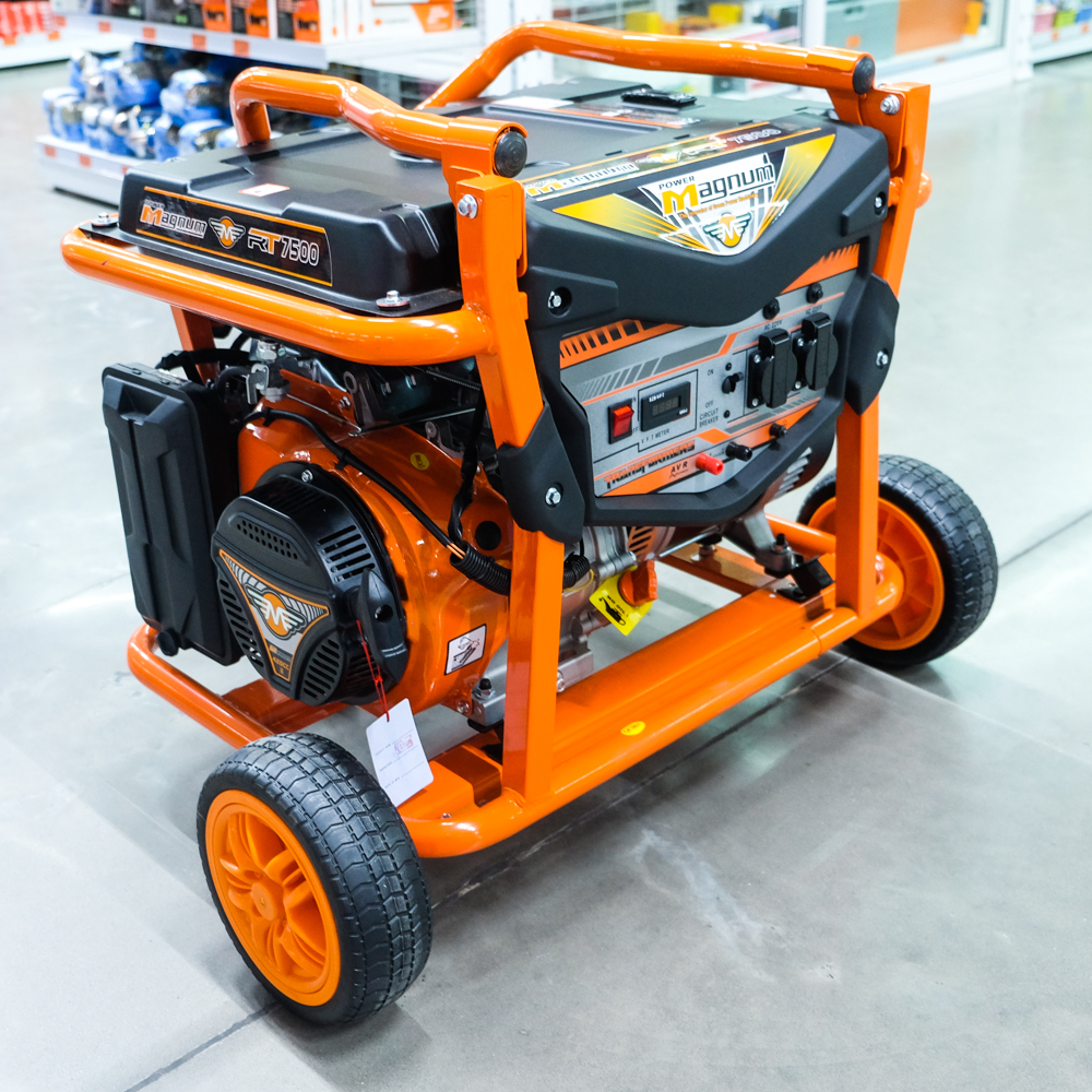 เครื่องปั่นไฟเบนซิน (สินค้าขายดี) MAGNUM RT7500 6.0/6.5KW รหัส HW-000749 (ออกใบกำกับภาษีได้ / เก็บเงินปลายทาง) NEW ราคา 16,590 บาท*ส่งฟรี