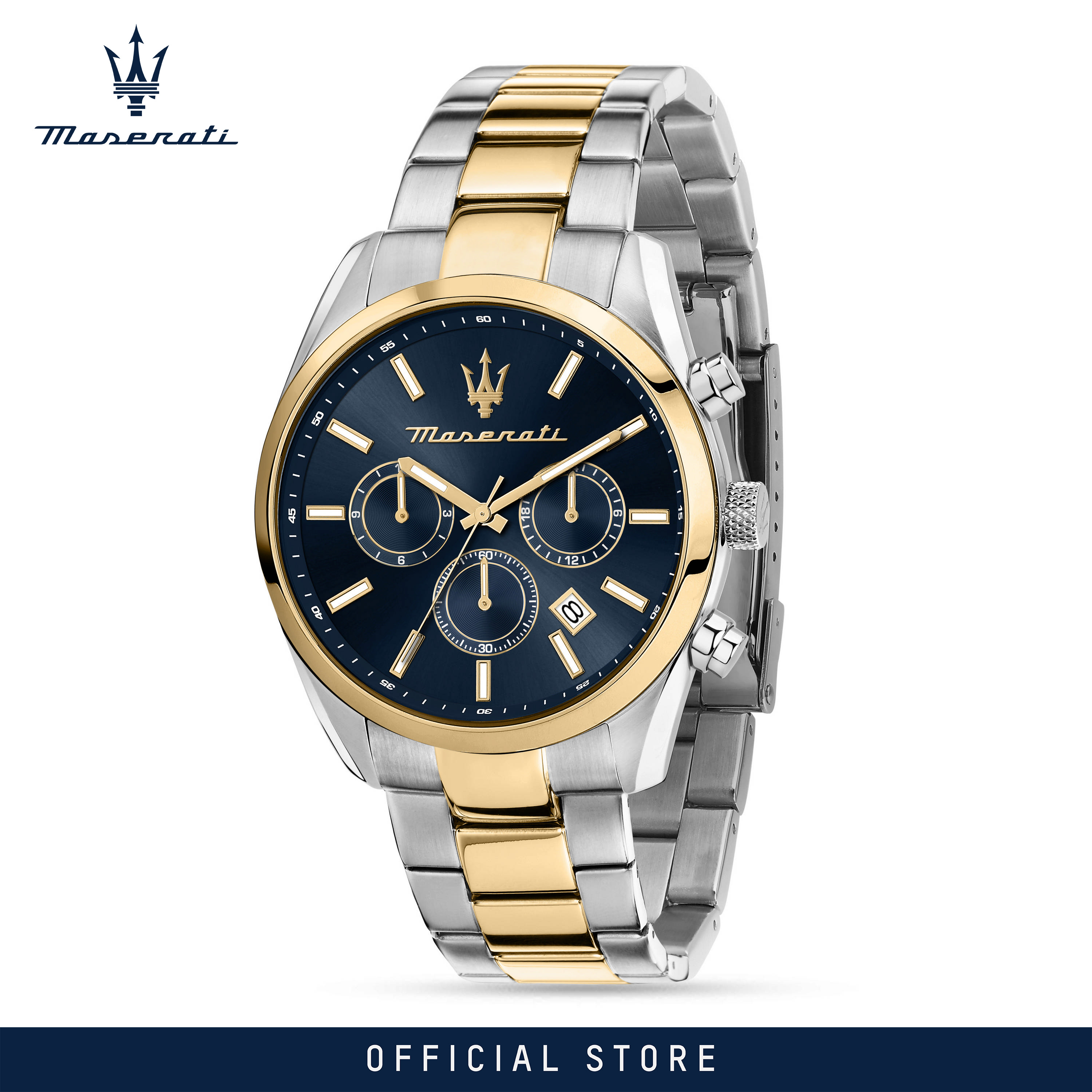 【Online Exclusive】 Maserati Attrazione 43mm Men's Quartz นาฬิกาข้อมือ R8853151008 Japan Movement ราคา 7,834 บาท*ส่งฟรี