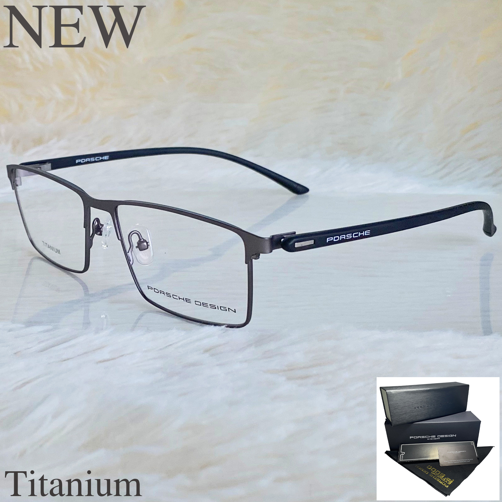 Fashion แว่นตา ทรงสปอร์ต กรอบแว่นตา สำหรับตัดเลนส์ แว่นตา 37 สีเทา ไทเทเนียม Titanium ขาสปริงไม่ใช้น็อต น้ำหนักเบา ทนทาน รับตัดเลนส์ ราคา 1,997 บาท*ส่งฟรี