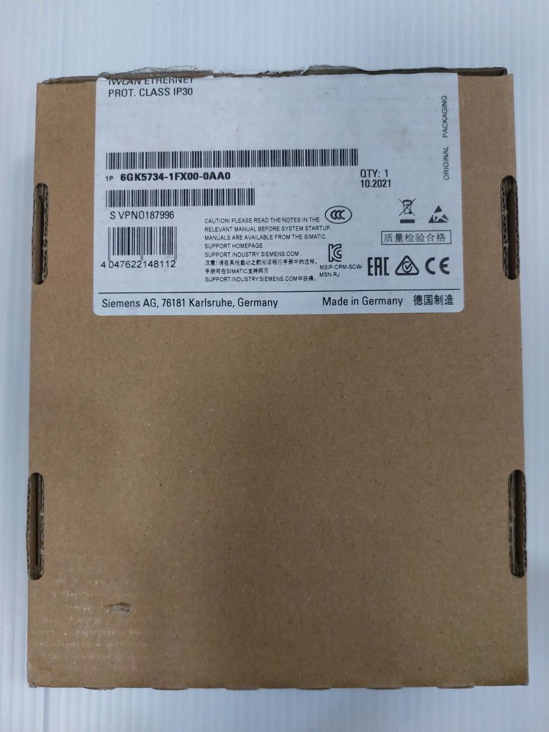 SIEMENS Iwlan Client 6GK5734-1FX00-0AB0 Scalance 6GK5 734-1FX00-0AB0 W734-1 ราคา 12,000 บาท*ส่งฟรี