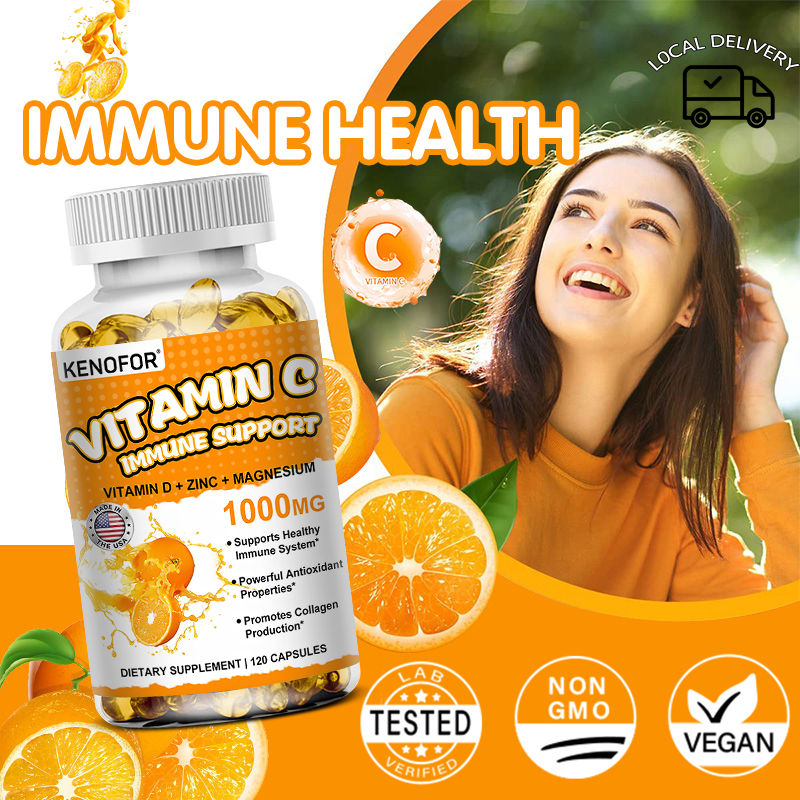 Daily Vitamin C Supplement - Supports immune function, reduces oxidation, and promotes collagen production ราคา 137 บาท*ส่งฟรี