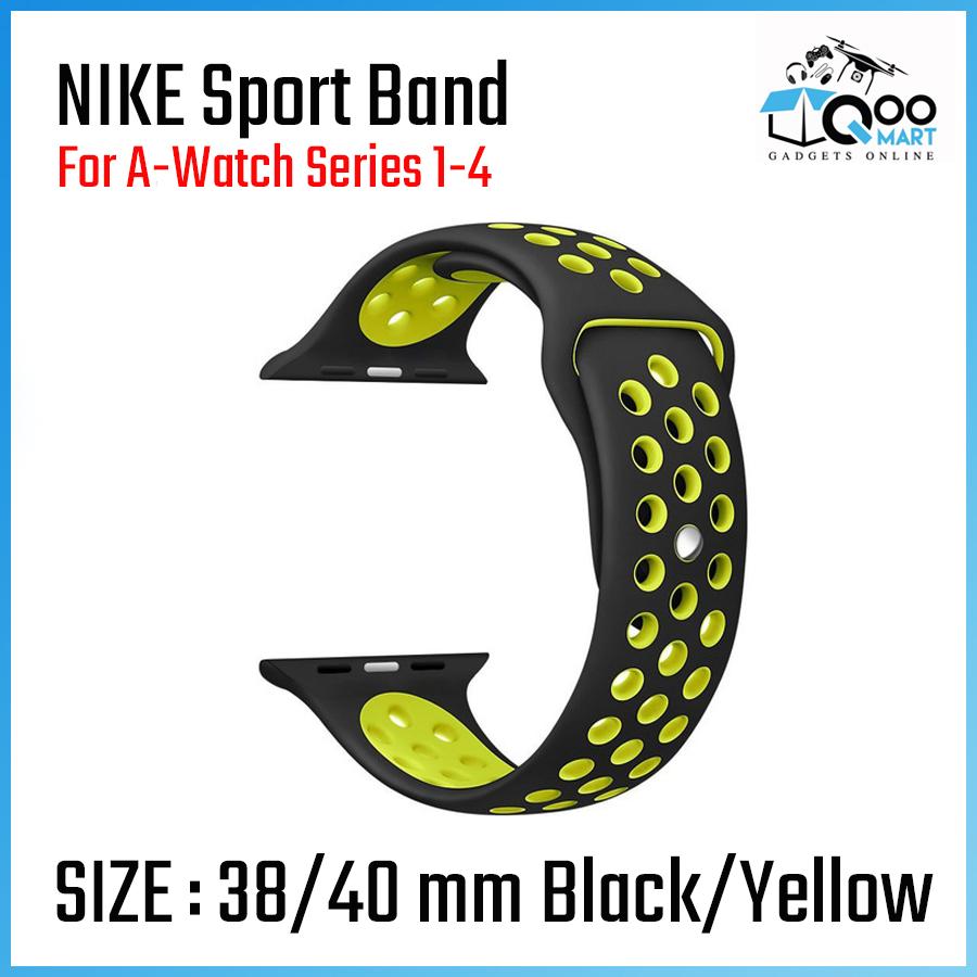 Nike Sport Band สายนาฬิกาสมาร์ทวอทช์ สำหรับ Series 1-4 # Qoomart