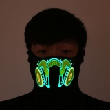 Halloween LED Light Cosplay Luminous Glowing Flash Mask Party Decor Prop - intl