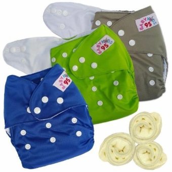 กางเกงผ้าอ้อมกันน้ำ+แผ่นซับไมโครฯ Size:3-16กก. เซ็ท3ตัว (Grey/Green/Dark Blue) กางเกงผ้าอ้อมกันน้ำ+แผ่นซับไมโครฯ Size:3-16กก. เซ็ท3ตัว (Grey/Green/Dark Blue)