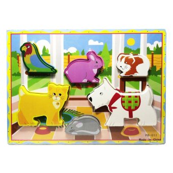 ของเล่นไม้เสริมพัฒนาการสำหรับเด็ก จิ๊กซอว์ชุดสัตว์ในบ้านน่ารู้ Wood Toy Jigsaw Pet in My Home ของเล่นไม้เสริมพัฒนาการสำหรับเด็ก จิ๊กซอว์ชุดสัตว์ในบ้านน่ารู้ Wood Toy Jigsaw Pet in My Home
