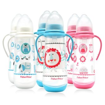 Fisher Price ขวดนม มีแขนจับ 8 oz. แพค 3 ขวด ( สีี ชมพู, ขาว, ฟ้า ) Fisher Price ขวดนม มีแขนจับ 8 oz. แพค 3 ขวด ( สีี ชมพู, ขาว, ฟ้า )