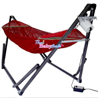 Auto Hammockเปลนอนเด็กสไตล์เปลญวน (ขนาดจัมโบ้)สีแดง แบบไกวอัตโนมัติกับมอเตอร์ S-Baby Auto Hammockเปลนอนเด็กสไตล์เปลญวน (ขนาดจัมโบ้)สีแดง แบบไกวอัตโนมัติกับมอเตอร์ S-Baby