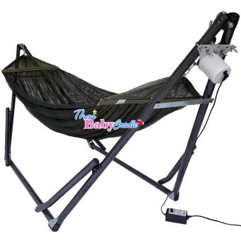 Auto Hammockเปลนอนเด็กสไตล์เปลญวน (ขนาดจัมโบ้)สีเขียวขี้ม้าแบบไกวอัตโนมัติกับมอเตอร์ S-Baby Auto Hammockเปลนอนเด็กสไตล์เปลญวน (ขนาดจัมโบ้)สีเขียวขี้ม้าแบบไกวอัตโนมัติกับมอเตอร์ S-Baby