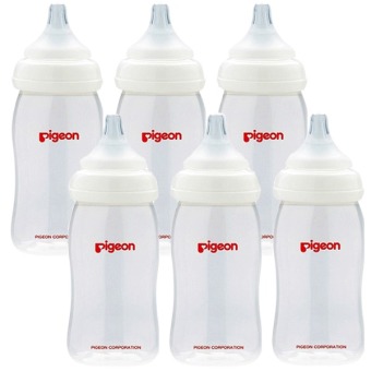 PIGEON ขวดนม PPWN รุ่น PG0086401 240ml พร้อมจุกนม รุ่นพลัส Size M 6 ขวด (สีขาว) PIGEON ขวดนม PPWN รุ่น PG0086401 240ml พร้อมจุกนม รุ่นพลัส Size M 6 ขวด (สีขาว)
