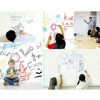 Baby Station กระดานสติกเกอร์ ขนาด 45*200ซม. แบบกระดานไวท์บอร์ด สีขาว แถมปากกาไวท์บอร์ด 6 แท่ง (คละสี) Baby Station กระดานสติกเกอร์ ขนาด 45*200ซม. แบบกระดานไวท์บอร์ด สีขาว แถมปากกาไวท์บอร์ด 6 แท่ง (คละสี)