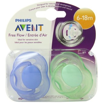 Philips AVENT จุกนมหลอก 6-18 เดือน แพคคู่(BPA Free) สี - ฟ้า-เขียว Philips AVENT จุกนมหลอก 6-18 เดือน แพคคู่(BPA Free) สี - ฟ้า-เขียว
