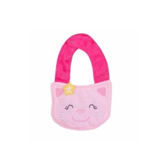 ผ้ากันเปื้อนผ้าเช็ดน้ำลายเด็กหญิงสีชมพู (cat) ผ้ากันเปื้อนผ้าเช็ดน้ำลายเด็กหญิงสีชมพู (cat)