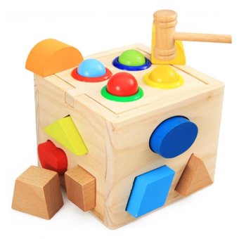 Kids Toys ของเล่นไม้ กล่องกิจกรรมบล็อกหยอดฆ้อนทุบ รูปทรง 4 ด้าน Kids Toys ของเล่นไม้ กล่องกิจกรรมบล็อกหยอดฆ้อนทุบ รูปทรง 4 ด้าน