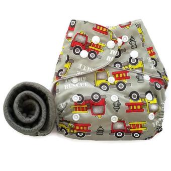 BABYKIDS95 กางเกงผ้าอ้อมกันน้ำ+แผ่นซับชาโคล Size:3-16กก. (Grey Fire Truck) BABYKIDS95 กางเกงผ้าอ้อมกันน้ำ+แผ่นซับชาโคล Size:3-16กก. (Grey Fire Truck)