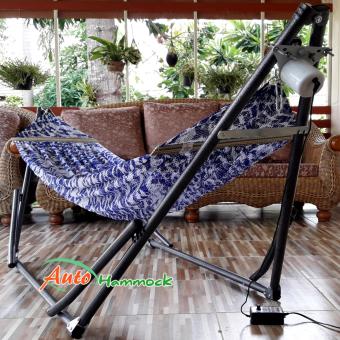 Auto Hammock เปลไกวเด็กอัตโนมัติขนาดใหญ่พิเศษ รุ่นจัมโบ้ผ้าสีฟ้า(Hammock) Auto Hammock เปลไกวเด็กอัตโนมัติขนาดใหญ่พิเศษ รุ่นจัมโบ้ผ้าสีฟ้า(Hammock)