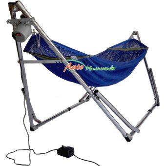 Auto Hammock เปลไกวเด็กอัตโนมัติแบบเปลญวนใหญ่สีน้ำเงินกับมอเตอร์ Vinanoi 80 Kg. Auto Hammock เปลไกวเด็กอัตโนมัติแบบเปลญวนใหญ่สีน้ำเงินกับมอเตอร์ Vinanoi 80 Kg.