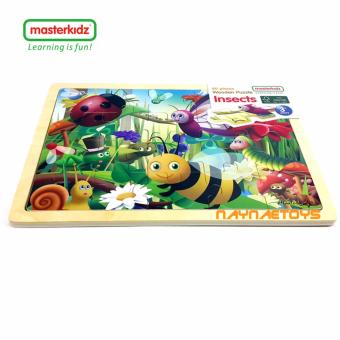 MASTERKIDZ ตัวต่อ จิ๊กซอ ไม้ 20 ชิ้น ชุด Insects เสริมสร้างพัฒนาการเด็ก MASTERKIDZ ตัวต่อ จิ๊กซอ ไม้ 20 ชิ้น ชุด Insects เสริมสร้างพัฒนาการเด็ก