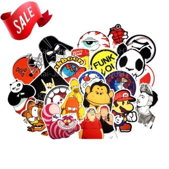 Sticker Pro สติ๊กเกอร์กันน้ำ แต่งจักรยาน 100 ชิ้น/ แพ๊ค แบบสุ่ม Sticker Pro สติ๊กเกอร์กันน้ำ แต่งจักรยาน 100 ชิ้น/ แพ๊ค แบบสุ่ม
