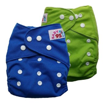 BABYKIDS95 กางเกงผ้าอ้อมซักได้ กันน้ำ ไซส์เด็ก 3-16กก. เซ็ท 2ตัว (สีน้ำเงิน/สีเขียว) BABYKIDS95 กางเกงผ้าอ้อมซักได้ กันน้ำ ไซส์เด็ก 3-16กก. เซ็ท 2ตัว (สีน้ำเงิน/สีเขียว)