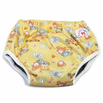 BABYKIDS95 Day Pant ชาโคล ผ้าอ้อมเอวสวม กันน้ำ A19 Size L รอบเอว 16-26 นิ้ว (Bears-Yellow) BABYKIDS95 Day Pant ชาโคล ผ้าอ้อมเอวสวม กันน้ำ A19 Size L รอบเอว 16-26 นิ้ว (Bears-Yellow)