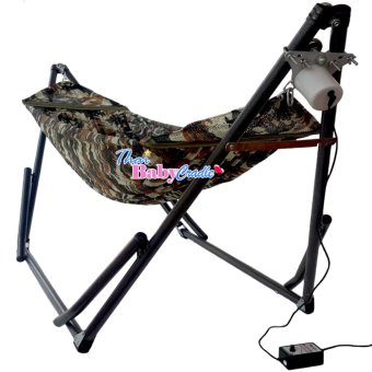 Auto Hammockเปลนอนเด็กสไตล์เปลญวน (ขนาดจัมโบ้)ลายพราง แบบไกวอัตโนมัติกับมอเตอร์ S-Baby Auto Hammockเปลนอนเด็กสไตล์เปลญวน (ขนาดจัมโบ้)ลายพราง แบบไกวอัตโนมัติกับมอเตอร์ S-Baby