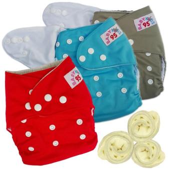 กางเกงผ้าอ้อมกันน้ำ+แผ่นซับไมโครฯ Size:3-16กก. เซ็ท3ตัว (Grey/Blue/Red)(Multicolor Others) กางเกงผ้าอ้อมกันน้ำ+แผ่นซับไมโครฯ Size:3-16กก. เซ็ท3ตัว (Grey/Blue/Red)(Multicolor Others)
