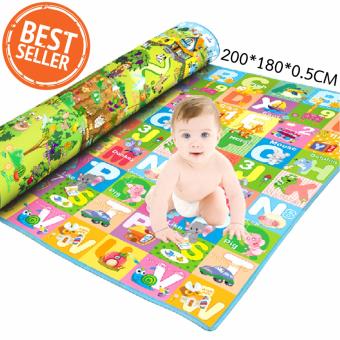ฺBaby Happy เสื่อปูนั่ง แผ่นรองคลานเด็กอเนกประสงค์ แบบ 2 ด้าน 200x180x0.5cm. ฺBaby Happy เสื่อปูนั่ง แผ่นรองคลานเด็กอเนกประสงค์ แบบ 2 ด้าน 200x180x0.5cm.