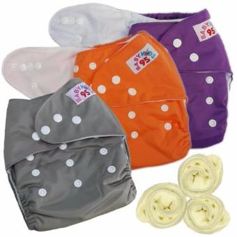 กางเกงผ้าอ้อมกันน้ำ+แผ่นซับไมโครฯ Size:3-16กก. เซ็ท3ตัว (Purple/Orange/Grey) กางเกงผ้าอ้อมกันน้ำ+แผ่นซับไมโครฯ Size:3-16กก. เซ็ท3ตัว (Purple/Orange/Grey)