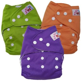 BABYKIDS95 กางเกงผ้าอ้อม ซักได้ กันน้ำ รุ่นดีลักส์ สีพื้น ไซส์เด็ก 3-16กก. S3009 พร้อมแผ่นซับไมโครไฟเบอร์ เซ็ท 3 ตัว BABYKIDS95 กางเกงผ้าอ้อม ซักได้ กันน้ำ รุ่นดีลักส์ สีพื้น ไซส์เด็ก 3-16กก. S3009 พร้อมแผ่นซับไมโครไฟเบอร์ เซ็ท 3 ตัว