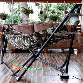 Auto Hammock เปลไกวเด็กอัตโนมัติขนาดใหญ่พิเศษ รุ่นจัมโบ้ผ้าสีลายพราง Auto Hammock เปลไกวเด็กอัตโนมัติขนาดใหญ่พิเศษ รุ่นจัมโบ้ผ้าสีลายพราง