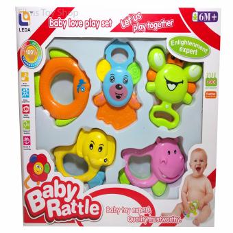 Baby Rattles Toys ของเล่นเด็กทารก เขย่ามีเสียง 5 แบบ Baby Rattles Toys ของเล่นเด็กทารก เขย่ามีเสียง 5 แบบ