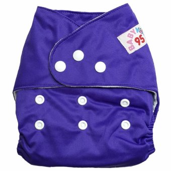 BABYKIDS95 กางเกงผ้าอ้อมซักได้ ชนิดกันน้ำ รุ่นดีลักส์ ไซส์เด็ก 3-16กก. (สีน้ำเงินอมม่วง) BABYKIDS95 กางเกงผ้าอ้อมซักได้ ชนิดกันน้ำ รุ่นดีลักส์ ไซส์เด็ก 3-16กก. (สีน้ำเงินอมม่วง)