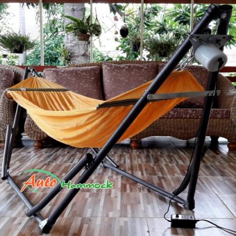 Auto Hammock เปลไกวเด็กอัตโนมัติขนาดใหญ่พิเศษ รุ่นจัมโบ้ผ้าสีเหลือง Auto Hammock เปลไกวเด็กอัตโนมัติขนาดใหญ่พิเศษ รุ่นจัมโบ้ผ้าสีเหลือง
