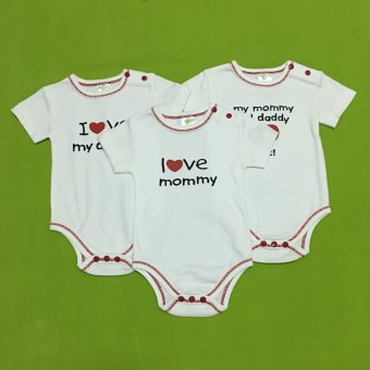 LITTLE BABY M เสื้อผ้าเด็กเล็ก บอดี้สูท set love mom and dad 3ตัว LITTLE BABY M เสื้อผ้าเด็กเล็ก บอดี้สูท set love mom and dad 3ตัว