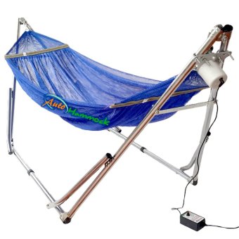 Auto Hammock เปลไกวเด็กอัตโนมัติแบบเปลญวนใหญ่ (สีน้ำเงิน) Auto Hammock เปลไกวเด็กอัตโนมัติแบบเปลญวนใหญ่ (สีน้ำเงิน)
