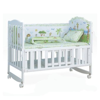Baby Bed เตียงไม้เด็กสีขาว รุ่นอเนกประสงค์ 3 in 1 ลายสัตว์มหัศจรรย์ สิงโต Fantasy Island (สีขาว) Baby Bed เตียงไม้เด็กสีขาว รุ่นอเนกประสงค์ 3 in 1 ลายสัตว์มหัศจรรย์ สิงโต Fantasy Island (สีขาว)